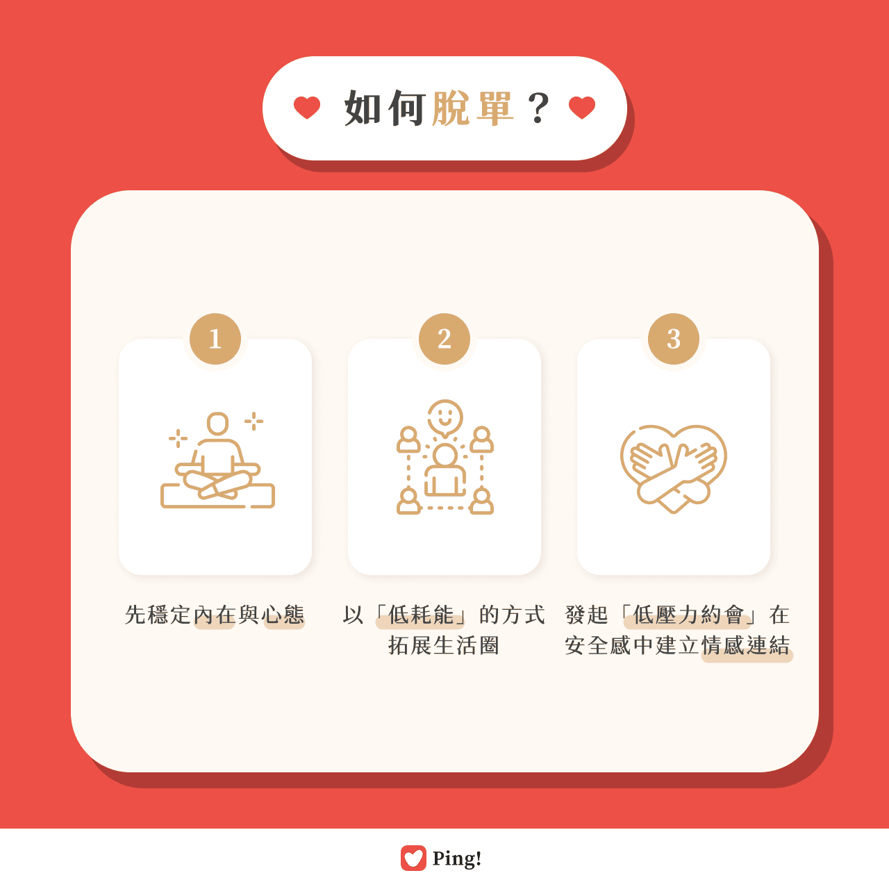 如何脫單的 3 個實用方向